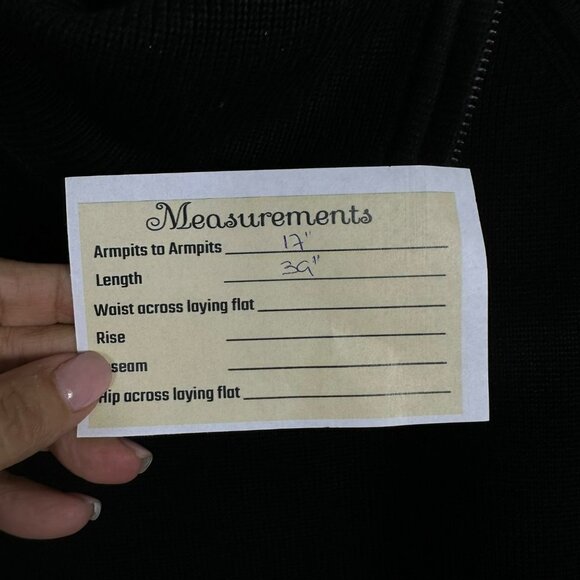 Calvin Klein Black Zip Cowl Neck Knit Sweater Dress Asymmetric Short Sleeve M - Picture 12 of 13